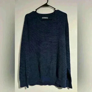 Men’s XL Denver Hayes v neck sweater, Navy blue EUC